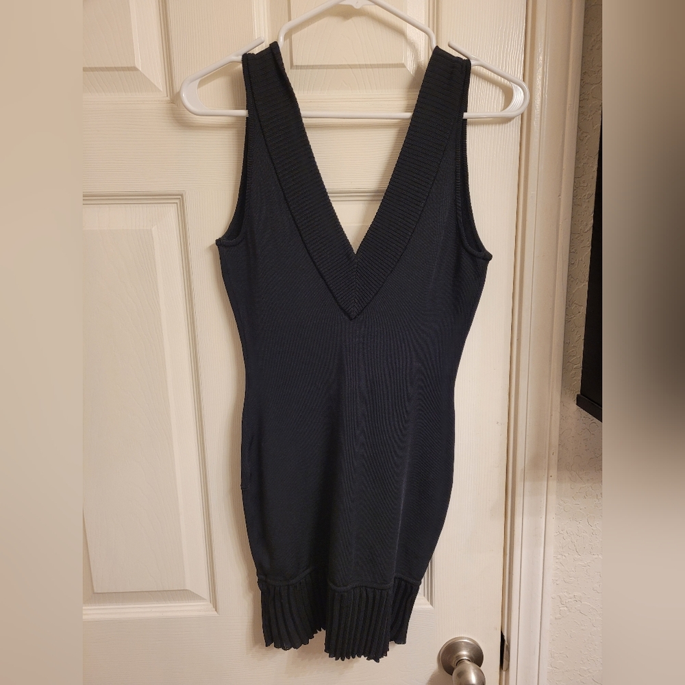 Black fitted dress